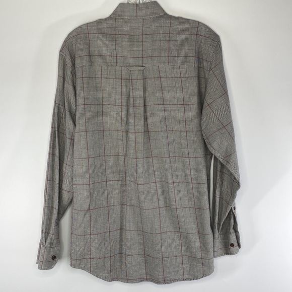 Pendleton Canterbury Cloth Pima Cotton Wool Plaid Button Down Shirt Small - Picture 2 of 6